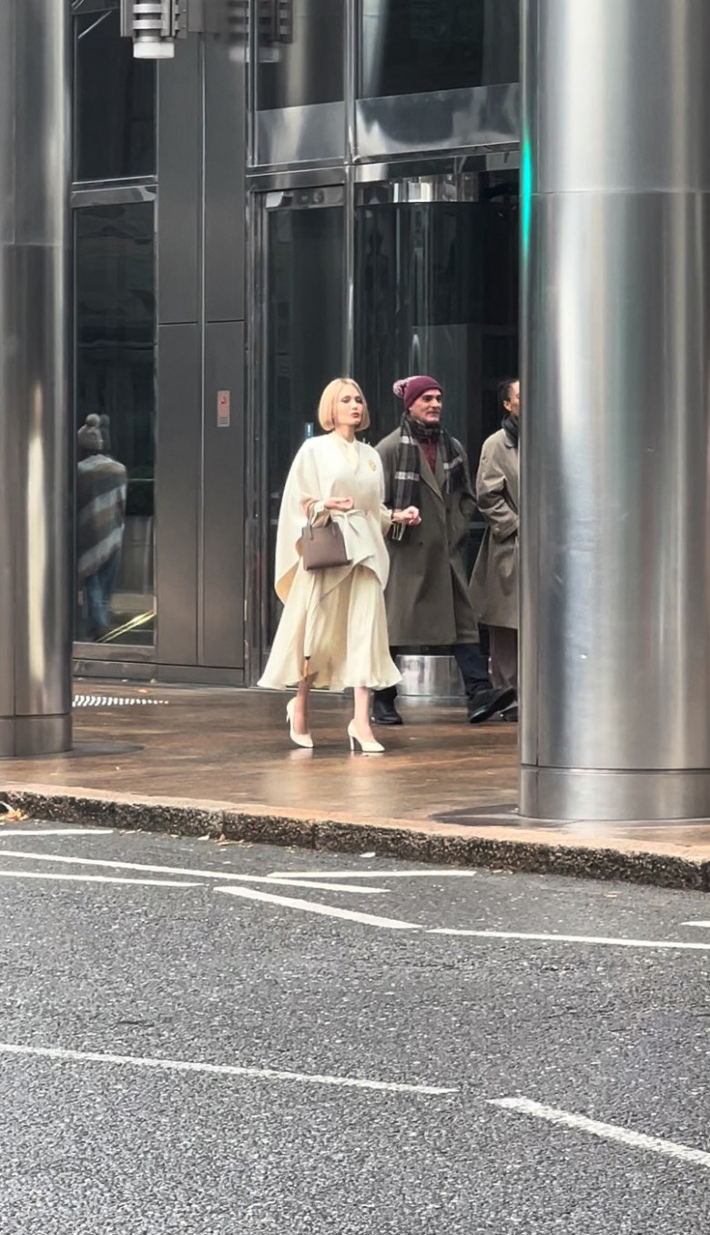 EXCLUSIVE: Londoners stunned as Angelina Jolie spotted strutting through Canary Wharf
