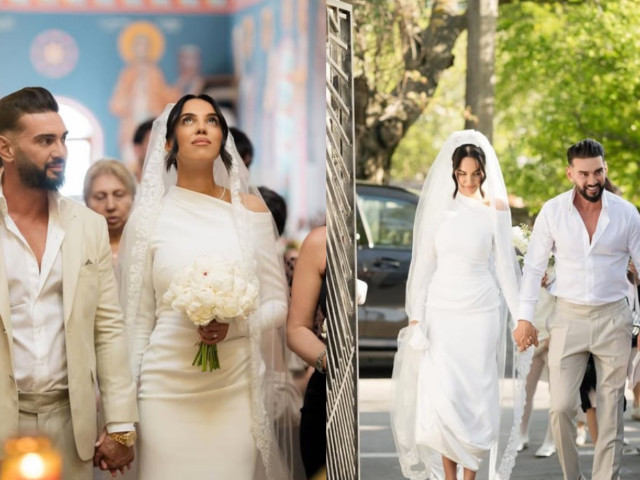 Dorian Popa și Andreea au făcut publice imaginile de la biserică. Jurământul miresei ar fi fost inspirat dintr