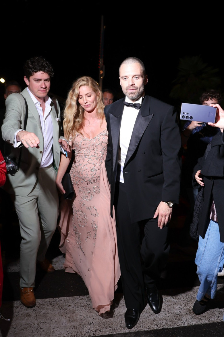 Annabelle Wallis and Sebastian Stan make a stylish appearance on the Croisette in Cannes