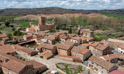 General view of Guijosa, in the province of Soria, Spain