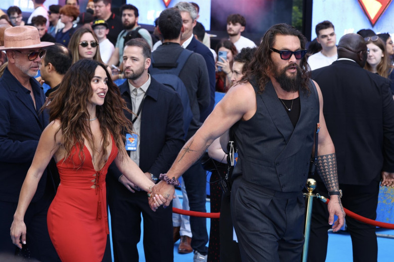 Jason Momoa and Adria Arjona attend 'Supergirl' UK sneak peek event in London