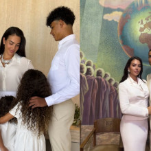 Cristiano Ronaldo și Georgina Rodríguez s-au căsătorit în sufrageria casei lor. Vezi primele imagini de la nuntă