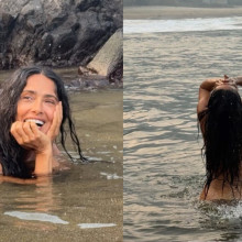 Salma Hayek a împlinit 60 de ani și a sărbătorit într-un mod inedit. Actrița a renunțat la haine pentru o baie în ocean