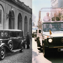 Vaticanul expune opt papamobile istorice, din 1930 până în prezent. Cum arăta mașina luxoasă în care se deplasa Papa acum aproape un secol