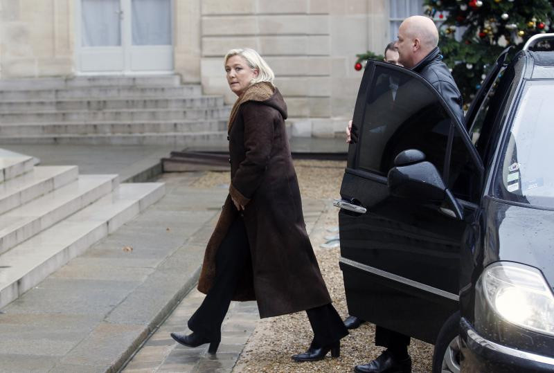 marine le pen la tribunal getty