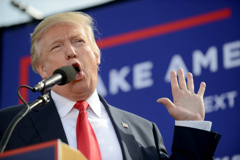 Donald Trump Holds Campaign Rally In Portsmouth, NH