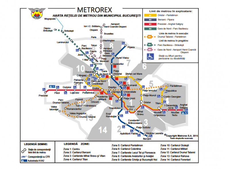 Harta metrou