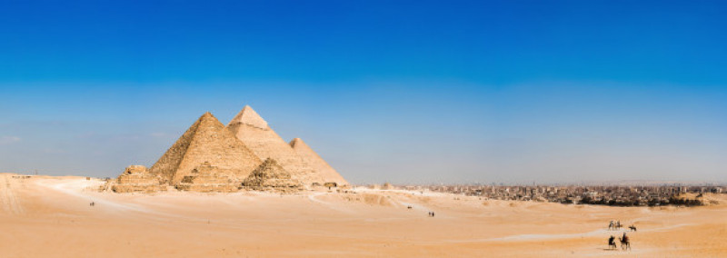 Panorama,Of,The,Area,With,The,Great,Pyramids,Of,Giza,