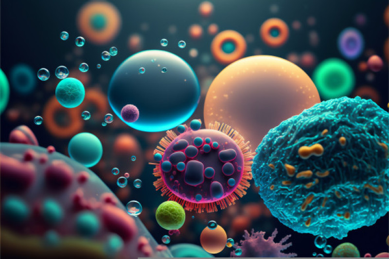 Colorful,Gut,Bacteria,,Good,And,Bad,Bacteria,Microbiome,Healthy,Gut