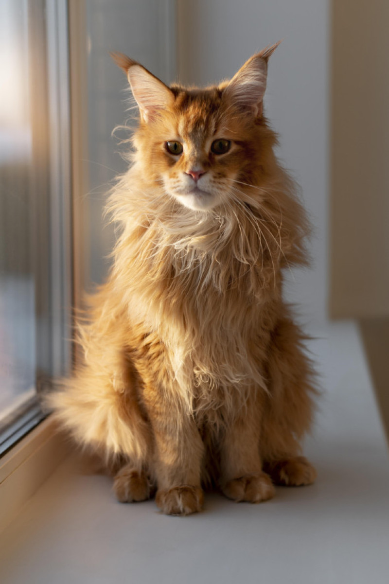 Pisică Maine Coon/ Freepik