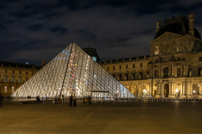 Paris,,France,-,Sep,25,2022;,The,Louvre,Glass,Pyramid