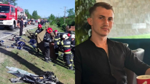 El este tânărul mort în accidentul din Vâlcea. Viorel revenise din străinătate și mai avea 7 km până acasă