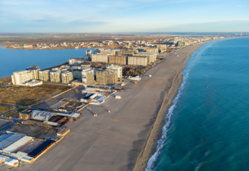 Landscape,With,Mamaia,Resort,-,Romania,Seen,From,Above,In