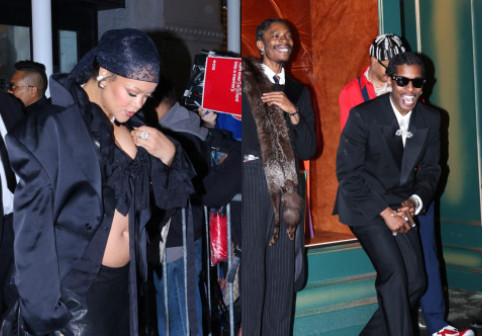 Femeia care l-a însoțit pe A$AP Rocky la petrecere după Gala Met. Rihanna, însărcinată cu al treilea copil, a plecat acasă, iar rapperul a stat până la 8 dimineața