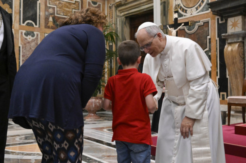 ITALY - POPE LEO XIV RECIVES IN PRIVATE AUDIENCE BROTHERS OF THE CHRISTIAN SCHOOLS AT THE VATICAN - 2025/5/15