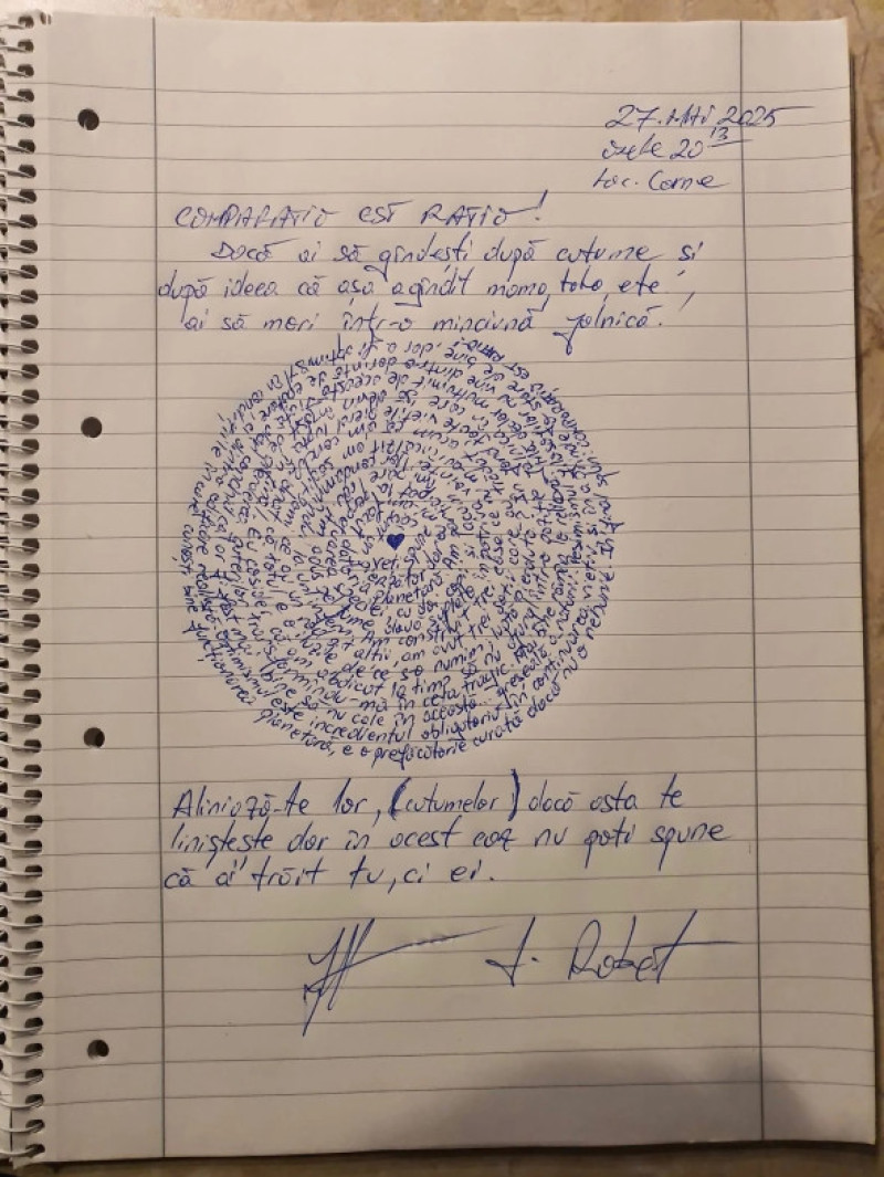 ce a postat pe Facebook Robert Wolf