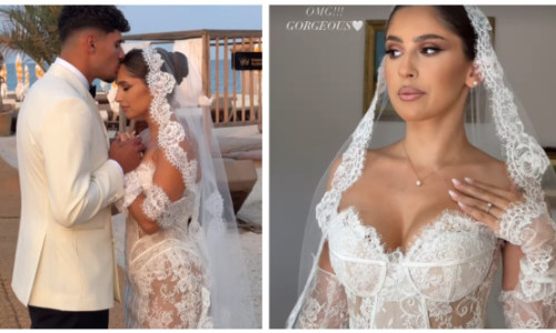 Florinel Coman și Ioana Timofeciuc s-au căsătorit religios. Fotbalistul, copleșit de emoții: „Nu mă așteptam să fie atât de greu pentru mine!” Cine sunt nașii celor doi