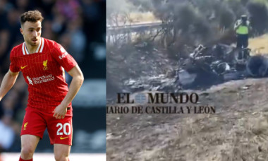 VIDEO Bolidul lui Diogo Jota, doar un morman de cenușă! Lamborghini-ul în care se aflau atacantul de la Liverpool și fratele lui s-a făcut praf