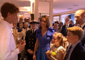 Jannik Sinner i-a cunoscut pe prințul George și prințesa Charlotte: "I-am întrebat dacă joacă tenis și ce rachete au"