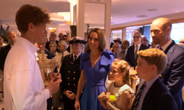 Jannik Sinner i-a cunoscut pe prințul George și prințesa Charlotte: "I-am întrebat dacă joacă tenis și ce rachete au"