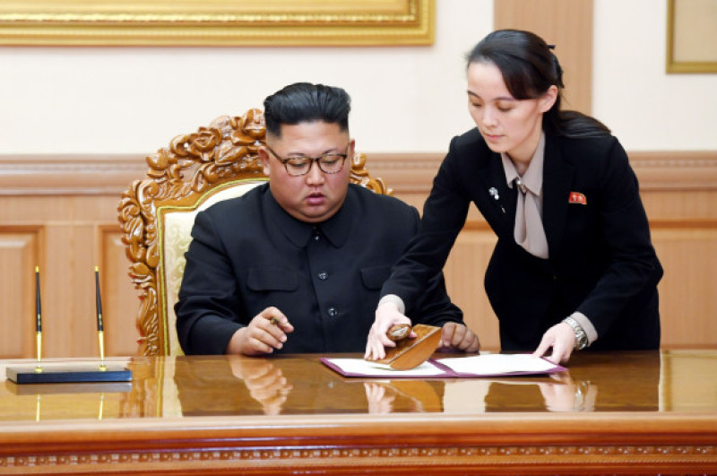 Kim Jong Un și sora lui, Kim Yo Jong