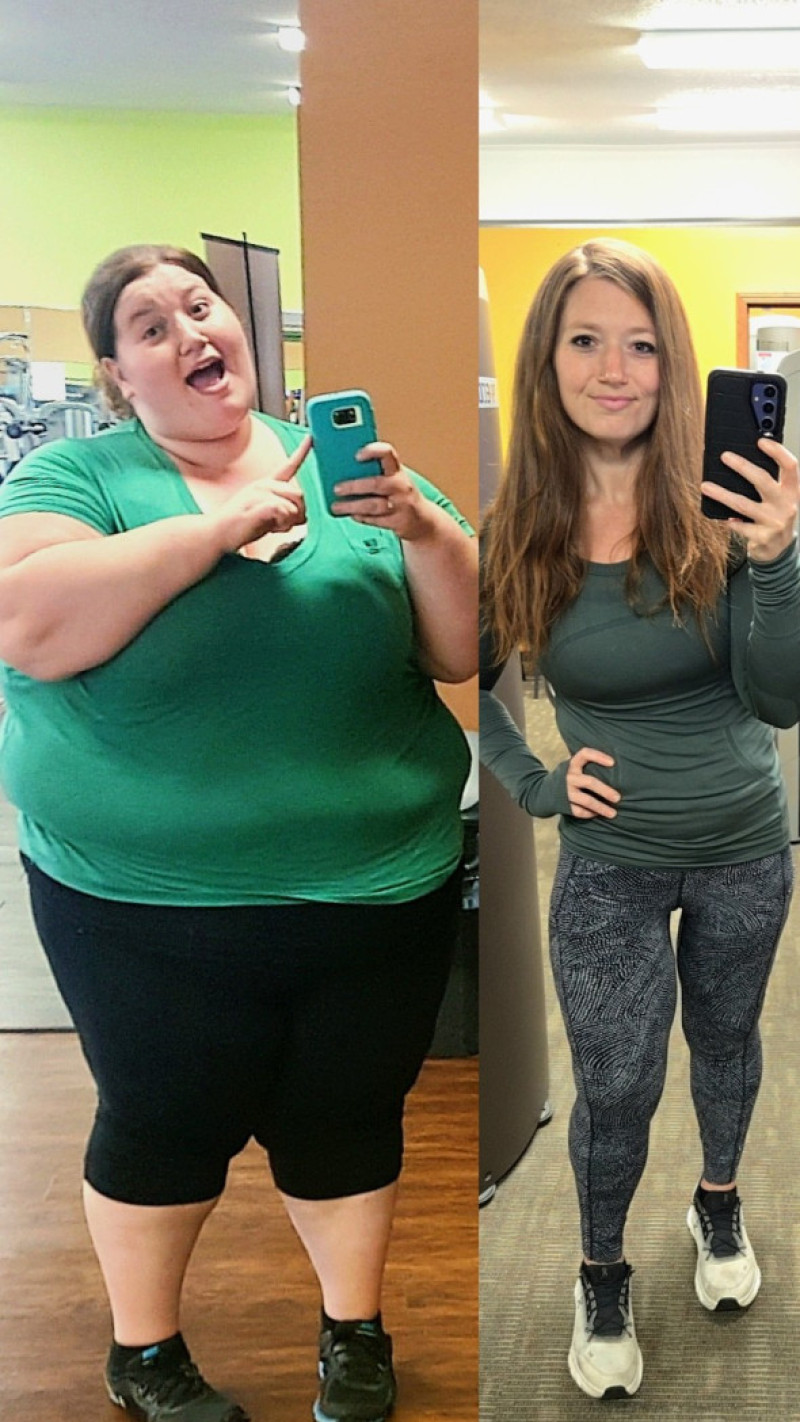 Woman who dropped 310lbs WITHOUT fat jabs after feeling like 'prisoner' in own body proudly shows off excess skin in swimwear but still CAN'T go swimming