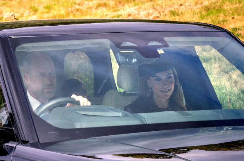 Royals attend church service