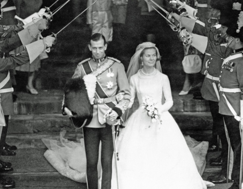 File photo dated 08/06/1961 of the Duke and Duchess of Kent after their marriage service at York Minster. The Duchess of Kent, who was married to the late Queen's cousin the Duke of Kent, has died at the age of 92, Buckingham Palace has announced. Issue d