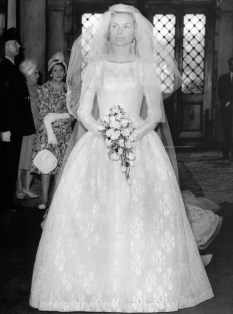File photo dated 08/06/1961 of Miss Katharine Worsley leaving her Hovingham Hall home for York Minster where she was to become the Duchess of Kent on her marriage to Duke of Kent. The Duchess of Kent, who was married to the late Queen's cousin the Duke of