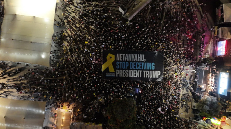 protest tel aviv contra lui Benjamin Netanyahu