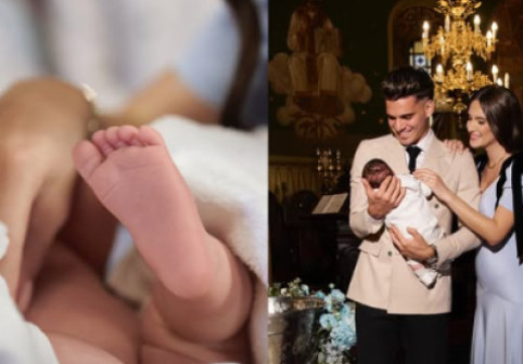 Ianis Hagi și soția lui, Elena, și-au botezat fiul născut acum o lună. Ce nume au ales pentru primul nepot al lui Gheorghe Hagi
