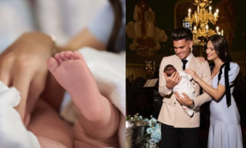 Ianis Hagi și soția lui, Elena, și-au botezat fiul născut acum o lună. Ce nume au ales pentru primul nepot al lui Gheorghe Hagi