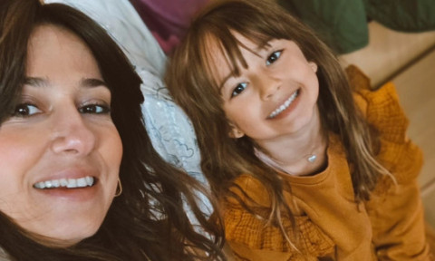 Fiica Danei Rogoz, la primul job la numai 5 ani: "Azi am fost doar mama Liei. Sunt tare mândră de ea"
