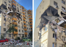 Explozie în Capitală. Primele declarații ale unor martori: „Am auzit o bubuitură groaznică!” Mirosul de gaz s-a simțit încă de joi