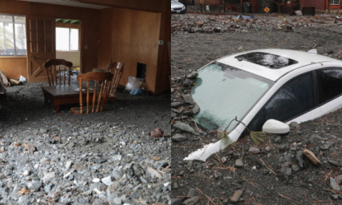 FOTO. Mașini îngropate sub noroi, case distruse. Ploile puternice şi inundaţiile au făcut ravagii în sudul Californiei