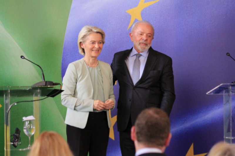 Ursula von der Leyen și Lula da Silva, președintele Braziliei
