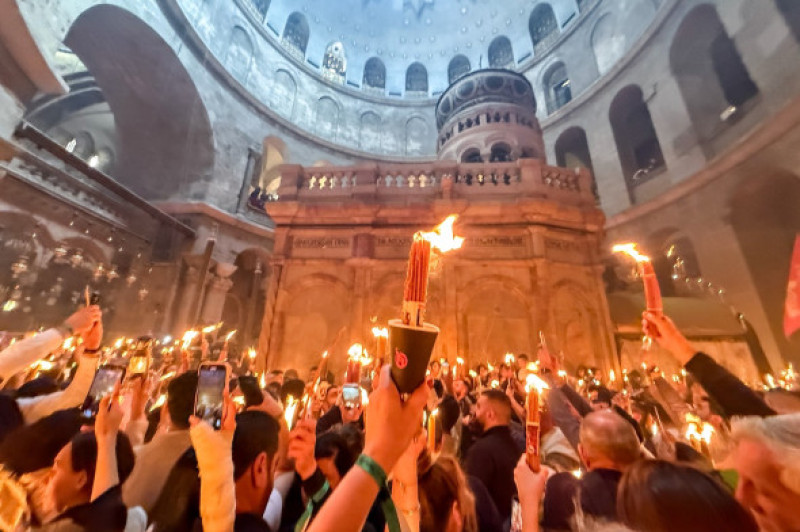 Lumina de Înviere, Ierusalim