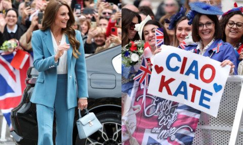 Prințesa Kate, primită ca un star de cinema în Italia: „Te iubim!”. Motivul special pentru care a ales Reggio Emilia pentru marea sa revenire