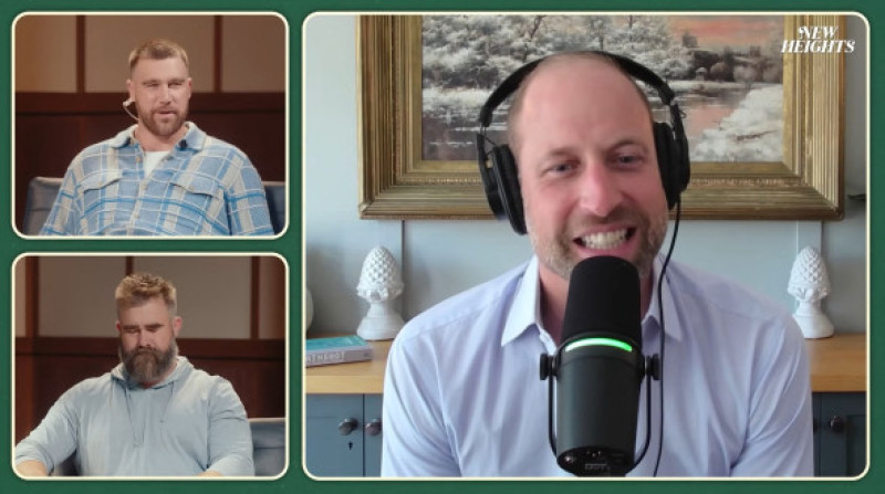 Le prince William fait une apparition surprise dans le podcast de Travis Kelce quelques heures avant son mariage avec Taylor Swift