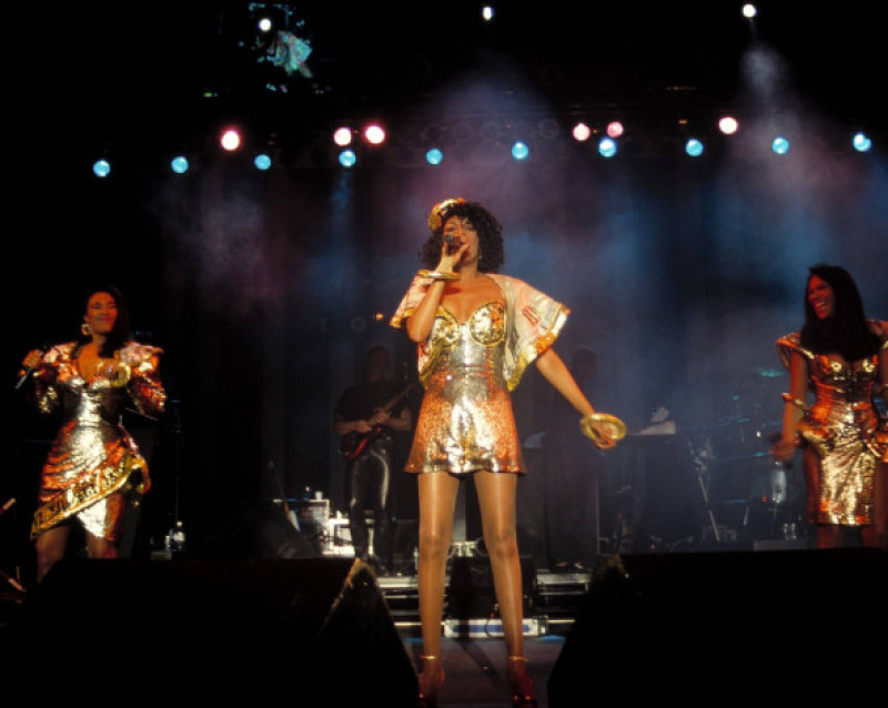 THE POINTER SISTERS ANITA, JUNE AND BONNIE (MID 1990 S) PERFORMING AT THE SUPERDOME, NEW ORLEANS, LOUI