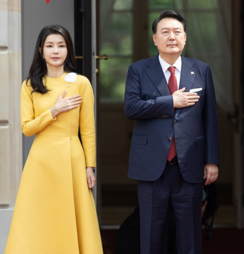 Președintele Coreei de Sud și prima doamnă