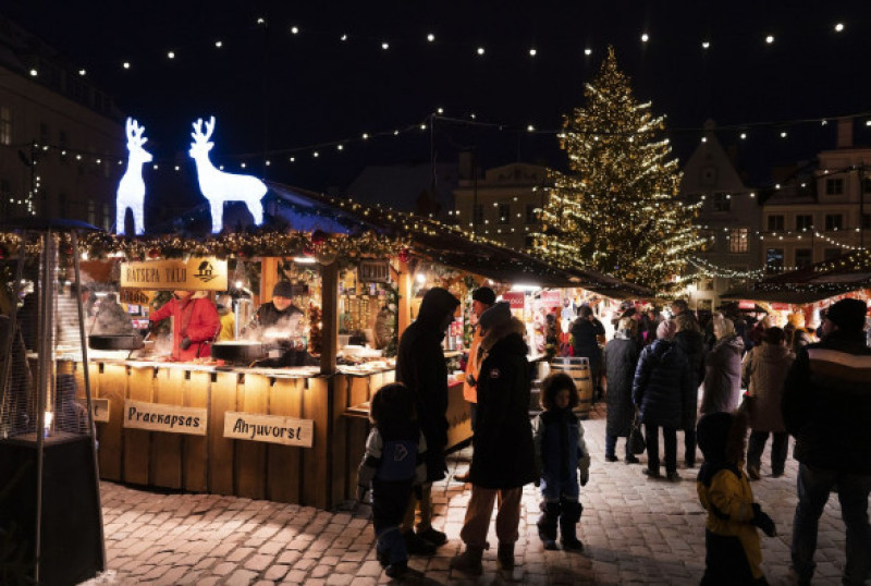 Tallinn Christmas Market, Estonia - 03 Dec 2022