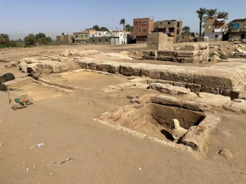 EGYPT QENA ROMAN ERA SPHINX STELE DISCOVERY