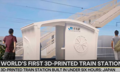 Japonia a realizat prima gară la o imprimantă 3D. Într-o săptămână a fost construită și în câteva ore a fost asamblată