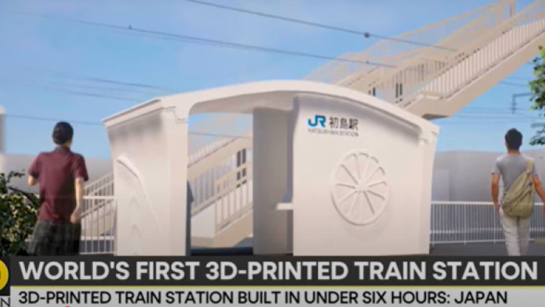 Japonia a realizat prima gară la o imprimantă 3D. Într-o săptămână a fost construită și în câteva ore a fost asamblată