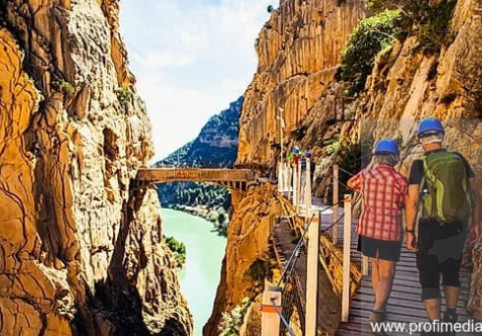 El Caminito del Rey, traseul spectaculos din Spania suspendat la 100 de metri înălțime, atrage turiști și la 105 ani de la inaugurare