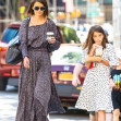 *EXCLUSIVE* Katie Holmes and daughter Suri Cruise match flowing dresses