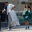 *EXCLUSIVE* Chris Ivery gets some help from his daughter Stella picking up the dry cleaning