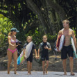 EXCLUSIVE: *NO DAILYMAIL ONLINE* Chris Hemsworth And Elsa Pataky Show Off Their Fit Physiques As They Enjoy A Family Outing To The Beach In Byron Bay With Their Twin Sons Sasha And Tristan - 18 Jan 2024