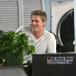 *EXCLUSIVE* Brad Pitt and Javier Bardem shoot scenes at a laundromat in Daytona Beach for an untitled F1 racing movie *Web Must Call for Pricing*